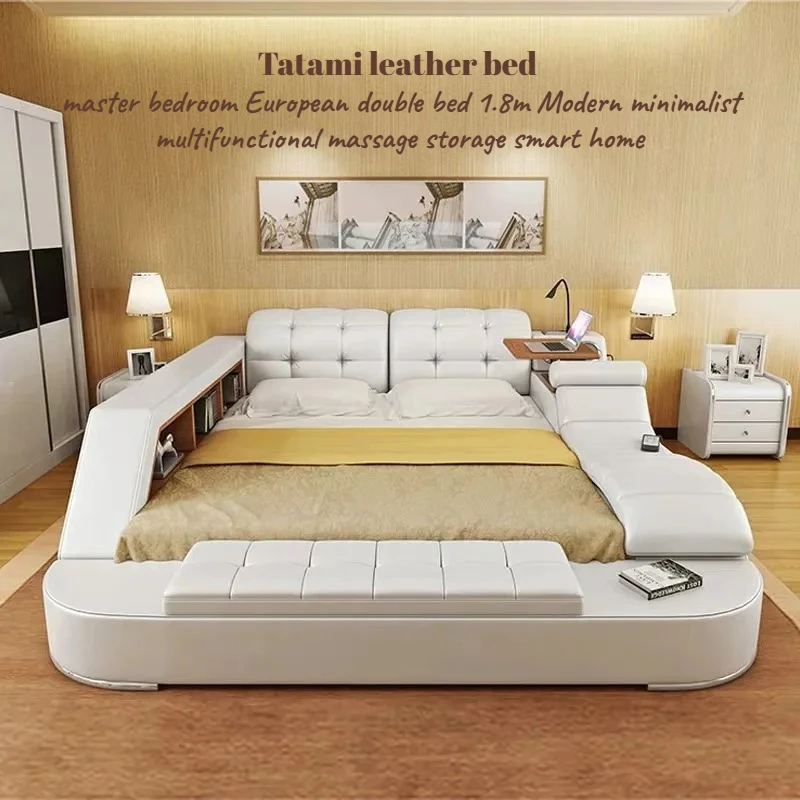 King Double Room Bedroom Beds 180x200 Tatami Mid Century Adults Luxury Bedroom Beds Bookcase Storage Desk Full Set Furniture
King Double Room Bedroom Beds 180x200 Tatami Mid Century Adults Luxury Bedroom Beds Bookcase Storage Desk Full Set Furniture