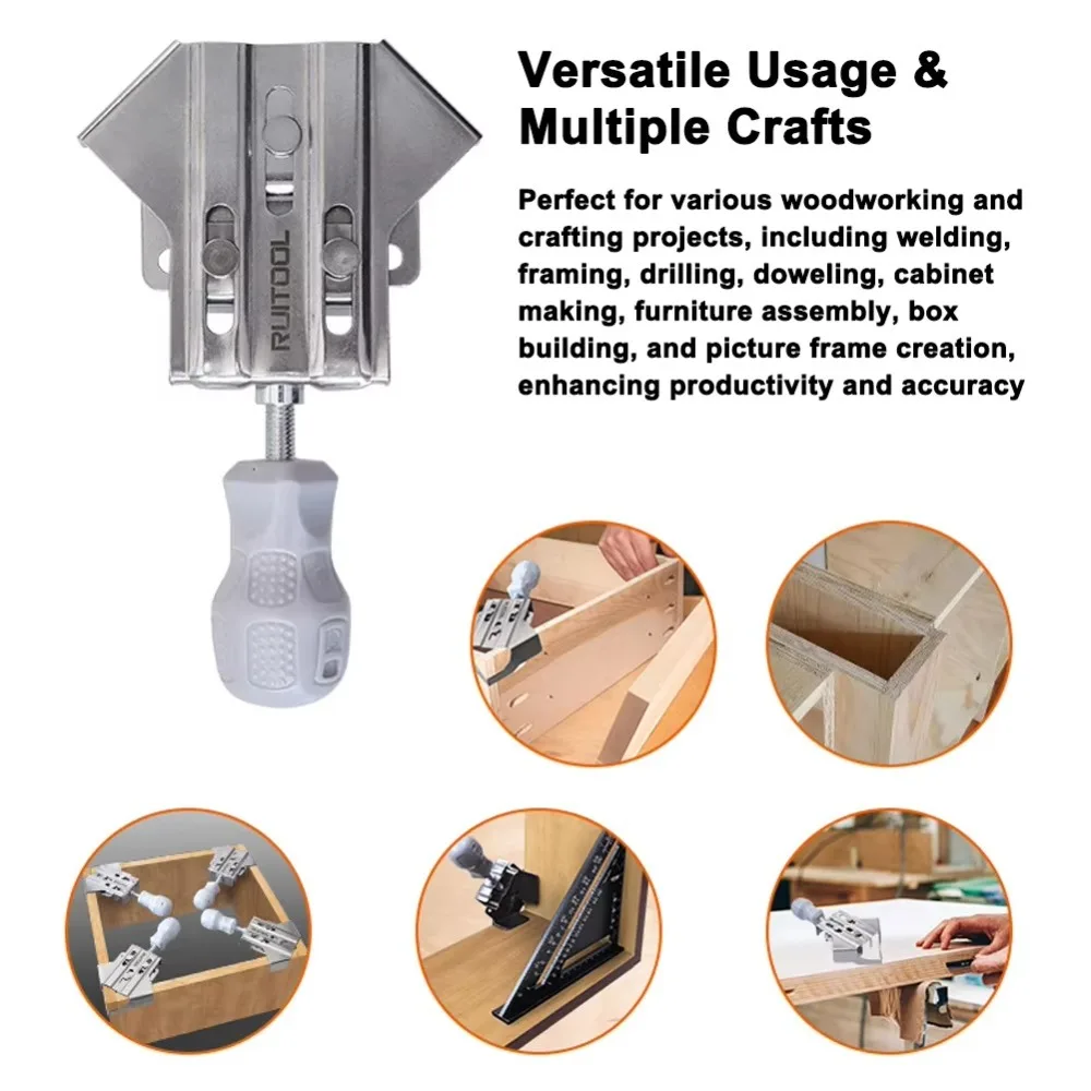 DIY Right Angle Clamps Stainless Steel 90 Degree Positioning Squares Carpenter Clamping Tool Clamping Tool Splicing Clamp
DIY Right Angle Clamps Stainless Steel 90 Degree Positioning Squares Carpenter Clamping Tool Clamping Tool Splicing Clamp