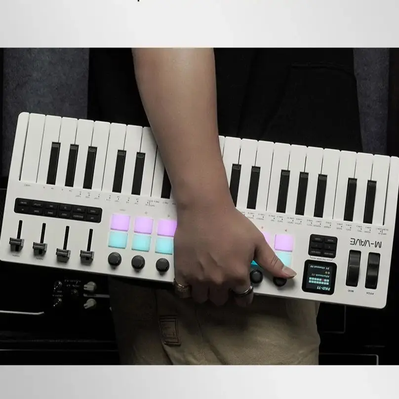 M-VAVE SMK-37 pro USB MIDI Controller 16 RGB Pads 8 Knobs Software Compatible with Windows Mac iOS Android for Music Production
M-VAVE SMK-37 pro USB MIDI Controller 16 RGB Pads 8 Knobs Software Compatible with Windows Mac iOS Android for Music Production