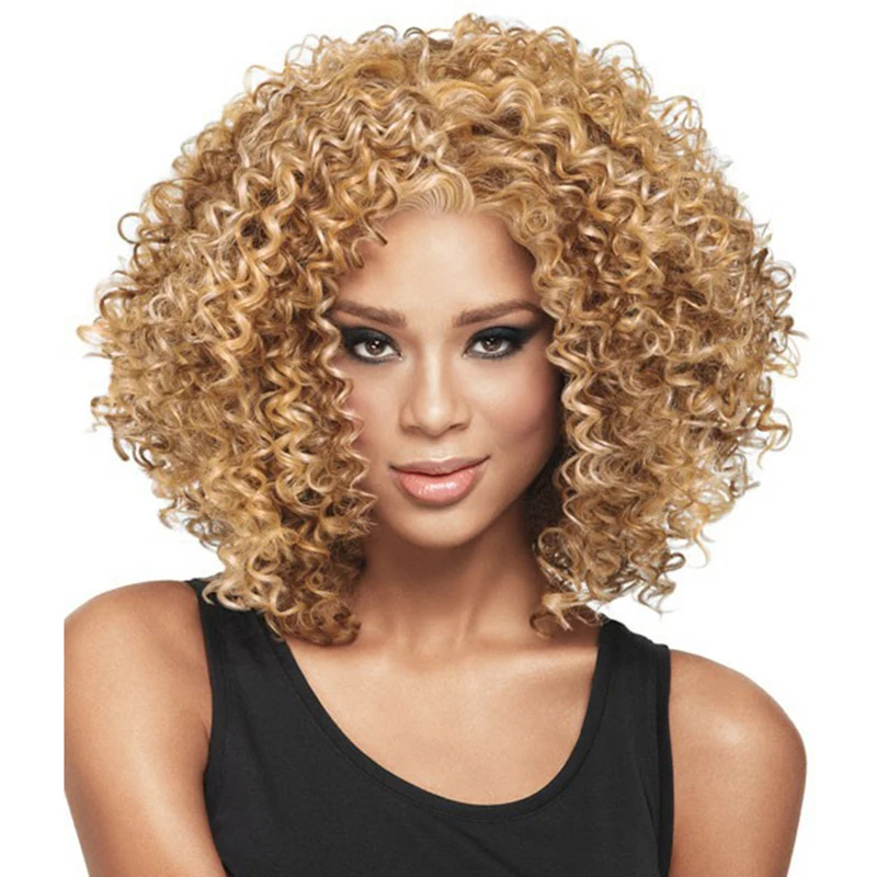 Synthetic Short Hair Afro Curly Wigs for Black Women Puffy Kinky Curly Bob Wigs Heat Resistant Wigs Natural Glueless Cosplay Wig
Synthetic Short Hair Afro Curly Wigs for Black Women Puffy Kinky Curly Bob Wigs Heat Resistant Wigs Natural Glueless Cosplay Wig