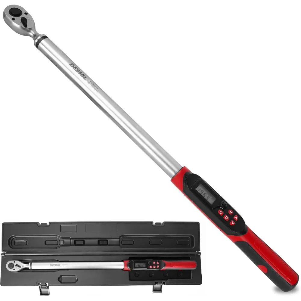 Torque Wrench, 1/2 Drive Digital Torque Wrench 12.5-250.8 ft-lbs(17-340Nm) ±2% High Accuracy, Inch Pound Torque wrench with Buzz
Torque Wrench, 1/2 Drive Digital Torque Wrench 12.5-250.8 ft-lbs(17-340Nm) ±2% High Accuracy, Inch Pound Torque wrench with Buzz