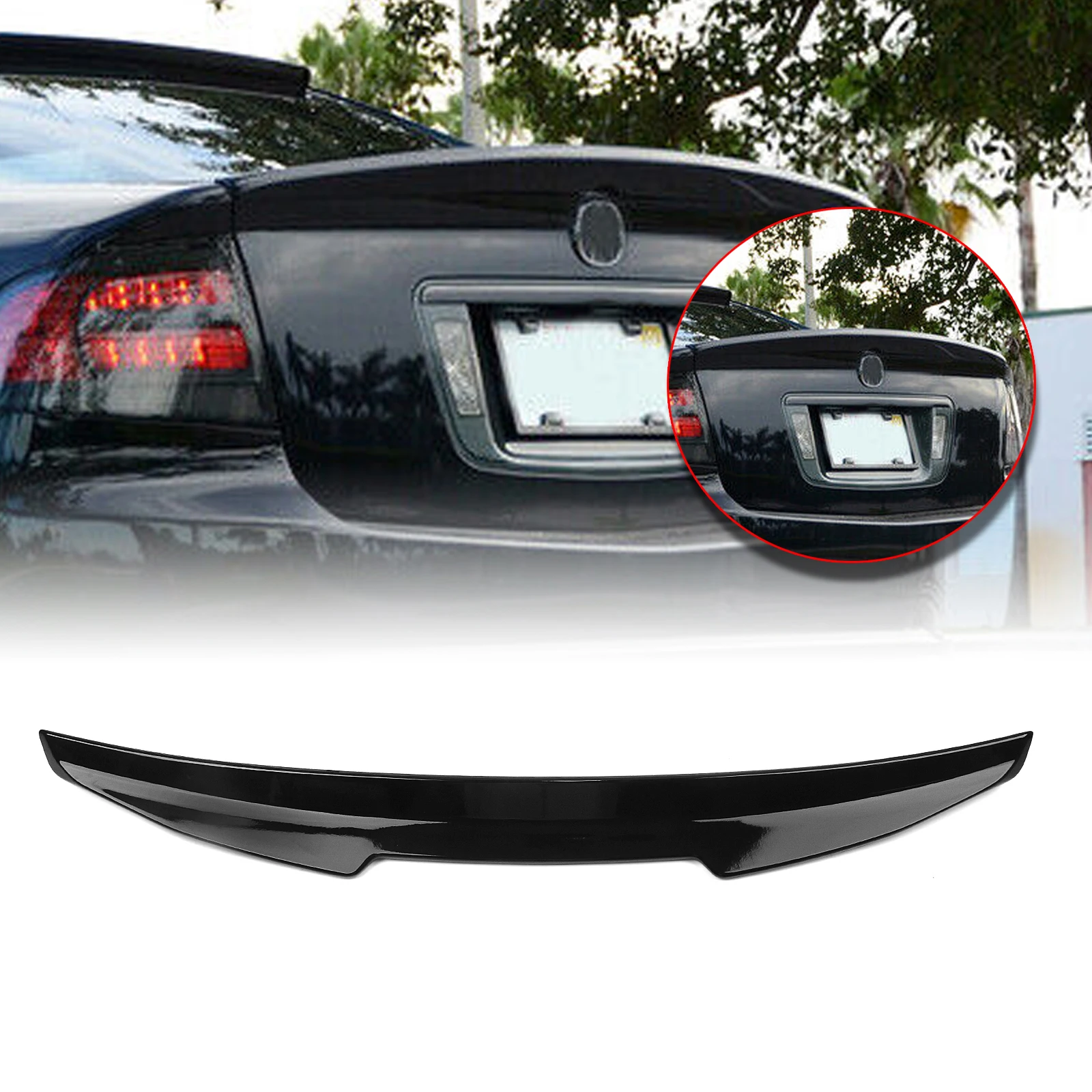 Rear Trunk Lid Spoiler Wing Carbon Fiber Look/Gloss Black Tail Tailgate Splitter Lip For Honda Acura TL 2004-2008 Sedan 4-Door
Rear Trunk Lid Spoiler Wing Carbon Fiber Look/Gloss Black Tail Tailgate Splitter Lip For Honda Acura TL 2004-2008 Sedan 4-Door