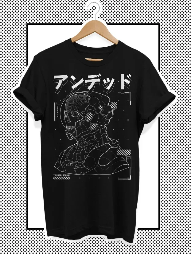 Japanese Techwear Clothing with Futuristic Skull, Funny Streetwear Trendy Shirt Y2K tops Unisex Summer Short Sleeve
Japanese Techwear Clothing with Futuristic Skull, Funny Streetwear Trendy Shirt Y2K tops Unisex Summer Short Sleeve