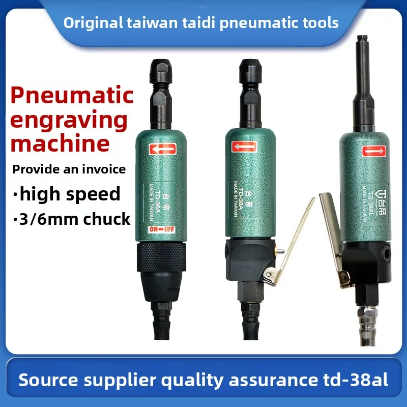Original Taiwan Pneumatic Engraving and Grinding Machine, Rotary-Type Grinding Machine, High Torque Pressure Plate Grinding Straight Grinder Td-38A
Original Taiwan Pneumatic Engraving and Grinding Machine, Rotary-Type Grinding Machine, High Torque Pressure Plate Grinding Straight Grinder Td-38A