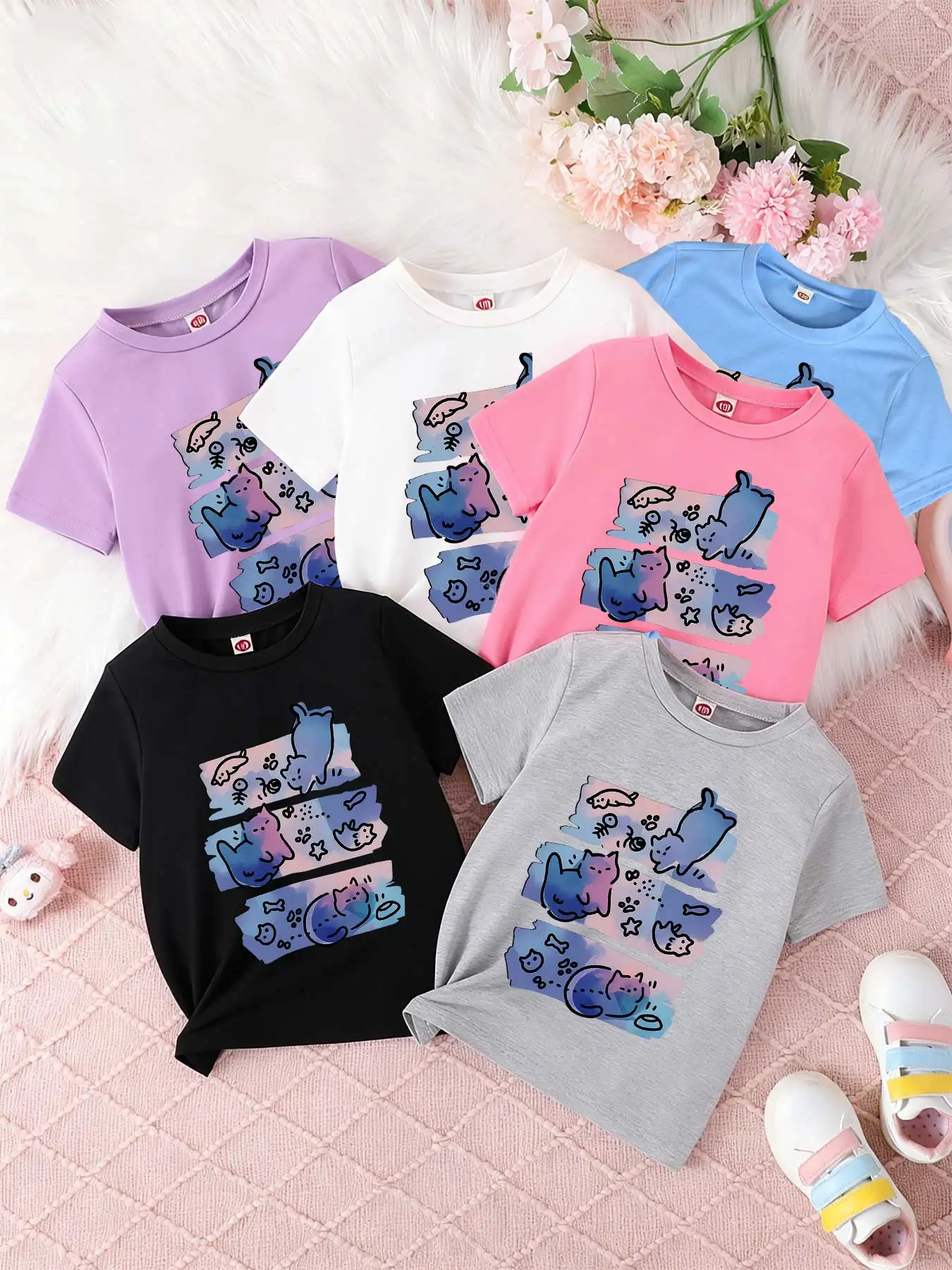 Children's short-sleeved T-shirts for boys and girls, loose and breathable,girl horse silhouette, equestrian art, horse lover
Children's short-sleeved T-shirts for boys and girls, loose and breathable,girl horse silhouette, equestrian art, horse lover
