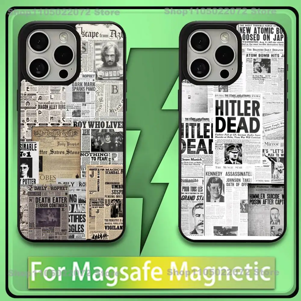 The Daily Prophet Phone Case For iPhone 17,16,15,14,13,12,11,Plus,Pro,Max,Mini Soft Magesafe Magnetic Wireless Charge
The Daily Prophet Phone Case For iPhone 17,16,15,14,13,12,11,Plus,Pro,Max,Mini Soft Magesafe Magnetic Wireless Charge