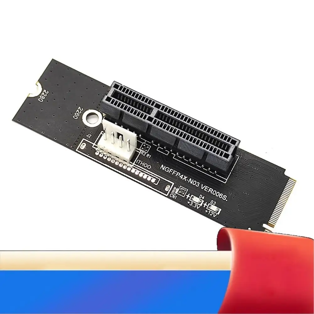 NGFF M2 To PCI-E 4X X1 Slot Riser Card M2 Key M To PCI Express X4 Adapter With LED Indicator For Miner Mining-X62A
NGFF M2 To PCI-E 4X X1 Slot Riser Card M2 Key M To PCI Express X4 Adapter With LED Indicator For Miner Mining-X62A