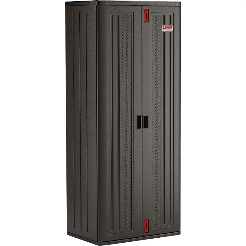 19 Cubic Ft. Heavy-Duty Resin Cabinet with Lockable Handles, Multi-Wall Construction, and Metal-Reinforced Shelves for B
19 Cubic Ft. Heavy-Duty Resin Cabinet with Lockable Handles, Multi-Wall Construction, and Metal-Reinforced Shelves for B
