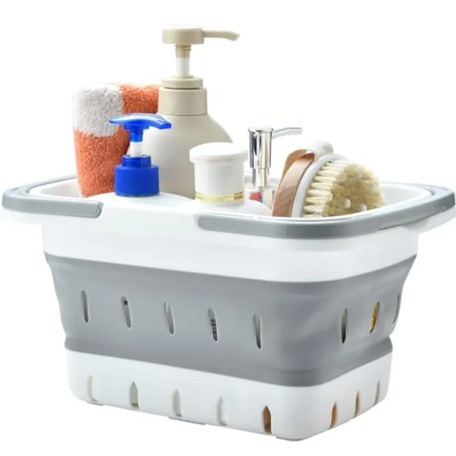 Portable Shower Caddy Basket, Foldable Caddy Basket with Handles, Collapsible Storage Organizer for Bathroom, Kitchen, College
Portable Shower Caddy Basket, Foldable Caddy Basket with Handles, Collapsible Storage Organizer for Bathroom, Kitchen, College