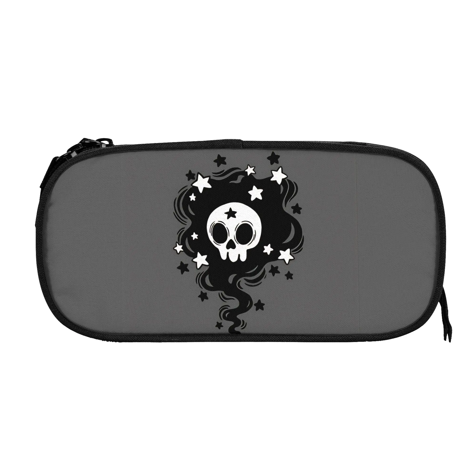 1 piece Stylish Skull Black Magic Swirl Pencil Case Teen Pen Bag Skull School Stationery Bag
1 piece Stylish Skull Black Magic Swirl Pencil Case Teen Pen Bag Skull School Stationery Bag