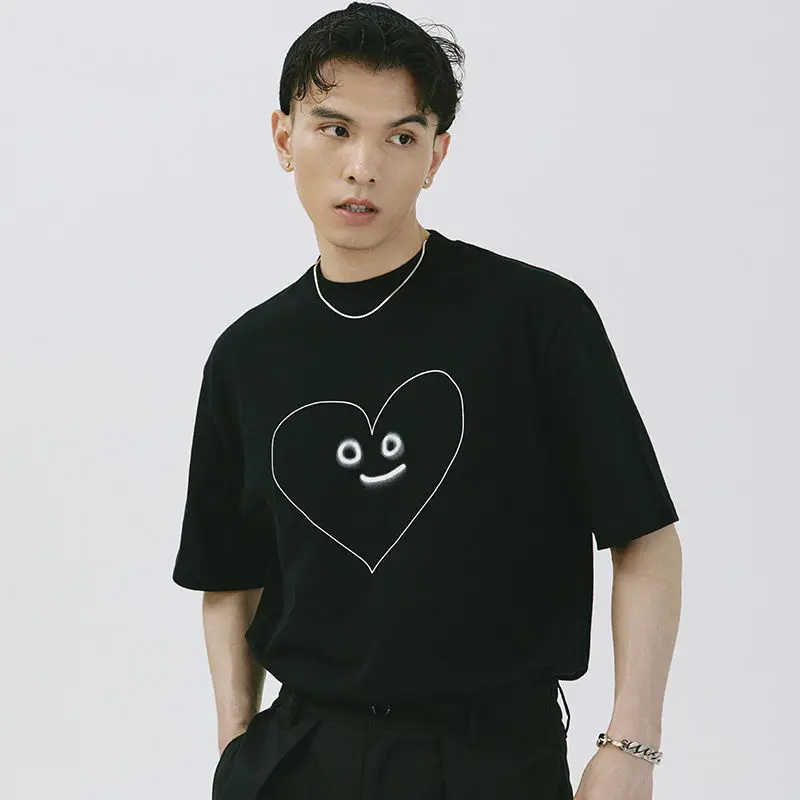 Korean retro energetic cartoon short sleeved T shirt summer y2k simple personality men T shirt round neck half sleeved top
Korean retro energetic cartoon short sleeved T shirt summer y2k simple personality men T shirt round neck half sleeved top