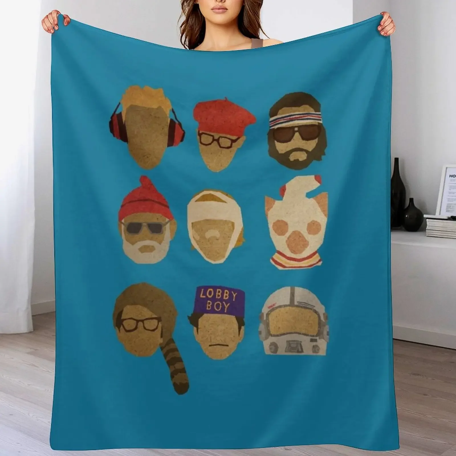 Wes Anderson's Hats Throw Blanket Soft Plush Blanket as Housewarming Gift
Wes Anderson's Hats Throw Blanket Soft Plush Blanket as Housewarming Gift