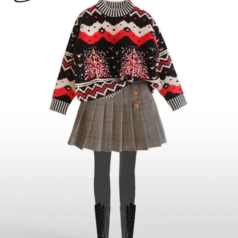 Fashion Sweet Cute Slim Plaid Pleated Skirt Korean All-match Casual 2025 Autumn Winter New Girls Thick Elastic Patchwork Button
Fashion Sweet Cute Slim Plaid Pleated Skirt Korean All-match Casual 2025 Autumn Winter New Girls Thick Elastic Patchwork Button