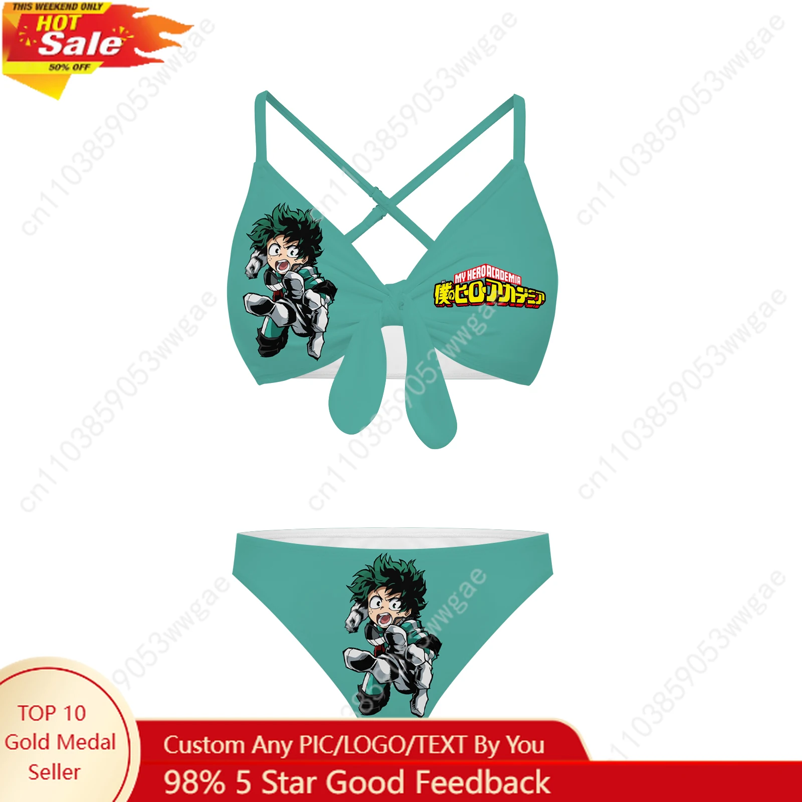My Hero Academia Bathing Suit Cross Strap Suspender Swimsuit Womens Personalized Bikini Pool Beach Swimwear Customized Beachwear
My Hero Academia Bathing Suit Cross Strap Suspender Swimsuit Womens Personalized Bikini Pool Beach Swimwear Customized Beachwear