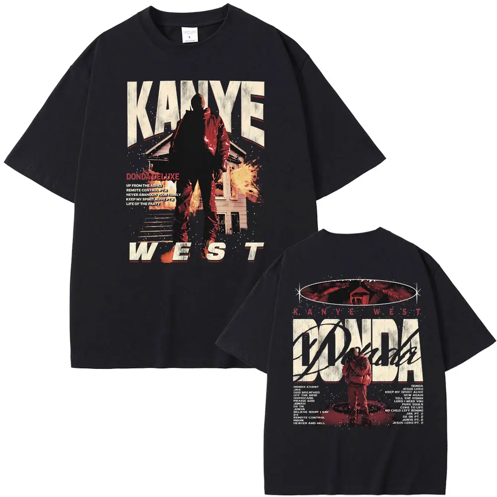 Rapper Kanye West Donda Double Sided Print T-shirts Men's Fashion T Shirts Summer Tshirt Men Hip Hop Vintage Oversized T Shirts
Rapper Kanye West Donda Double Sided Print T-shirts Men's Fashion T Shirts Summer Tshirt Men Hip Hop Vintage Oversized T Shirts