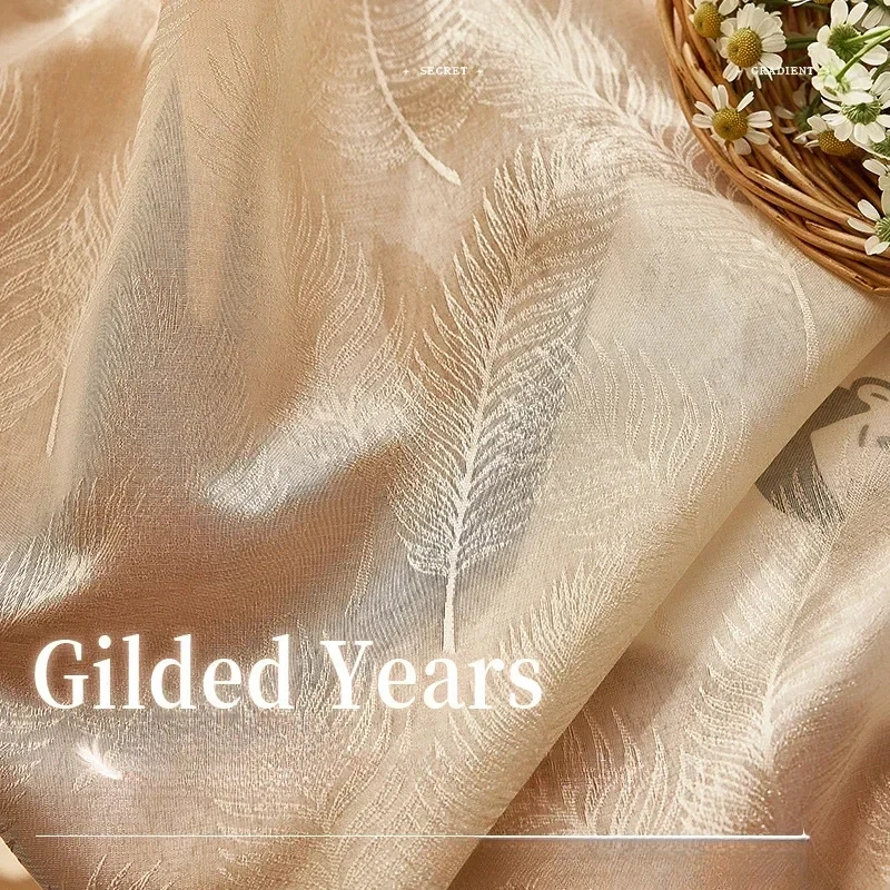 Korean Gold Lace Sheer Tulle Curtains For Dinding Living Room Bedroom French Window Curtains Custom Size Color Blackout Drapes
Korean Gold Lace Sheer Tulle Curtains For Dinding Living Room Bedroom French Window Curtains Custom Size Color Blackout Drapes