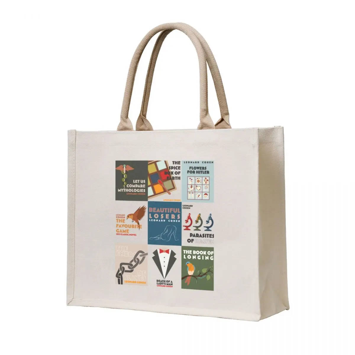 Books of Leonard Cohen minimalist poetry art Tote Bag Canvas shoulder bag tote bag canvas tote women Handbags women
Books of Leonard Cohen minimalist poetry art Tote Bag Canvas shoulder bag tote bag canvas tote women Handbags women