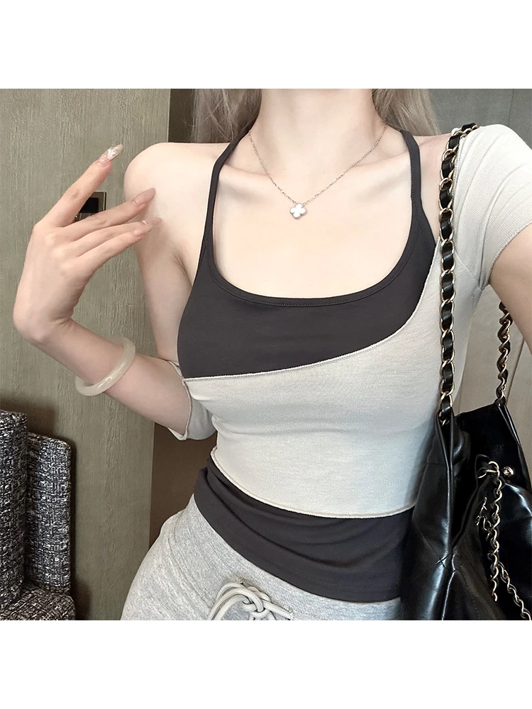 Color Blo Casual Sle Women's Top And Bot Set Irregular ort Sve Strap High Waist Design Modal And Viscose Fabric
Color Blo Casual Sle Women's Top And Bot Set Irregular ort Sve Strap High Waist Design Modal And Viscose Fabric