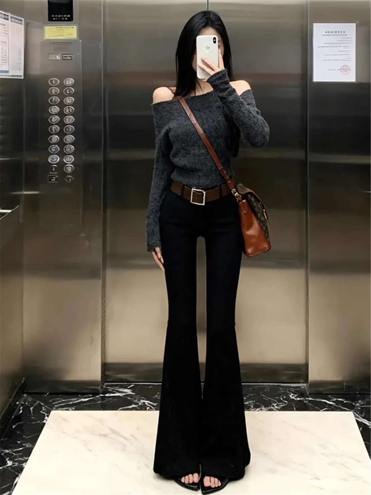American Vibe High Waist Bell Bottom Jeans Women's Extended Length Slimming Tall Spring Season Floor Length Pants
American Vibe High Waist Bell Bottom Jeans Women's Extended Length Slimming Tall Spring Season Floor Length Pants