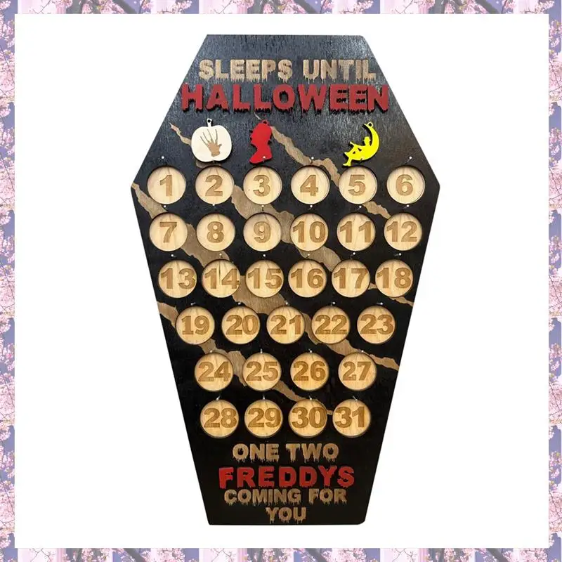 Розничная продажа, цельный календарь обратного отсчета на Хэллоуин, индивидуальный декор на Хэллоуин, декор ужасов, Фредди Крюгер, страшная вывеска в виде гроба
Розничная продажа, цельный календарь обратного отсчета на Хэллоуин, индивидуальный декор на Хэллоуин, декор ужасов, Фредди Крюгер, страшная вывеска в виде гроба