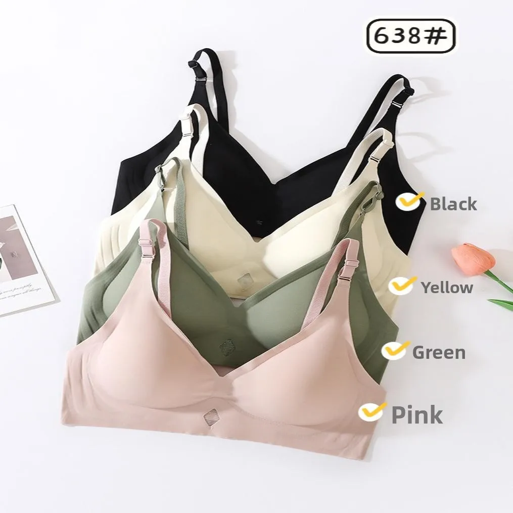 Soft Skin-Friendly Ice Silk Fabric Bra Four Rows Two Buckles Beautiful Back Underwear Comfortable Casual Style with Steel Ring
Soft Skin-Friendly Ice Silk Fabric Bra Four Rows Two Buckles Beautiful Back Underwear Comfortable Casual Style with Steel Ring