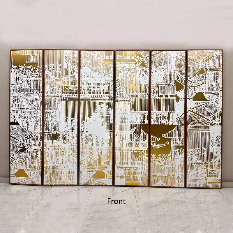 Solid Wood Folding Screen Room Divider - Minimalist Line Art Design For Home Office Hotel
Solid Wood Folding Screen Room Divider - Minimalist Line Art Design For Home Office Hotel