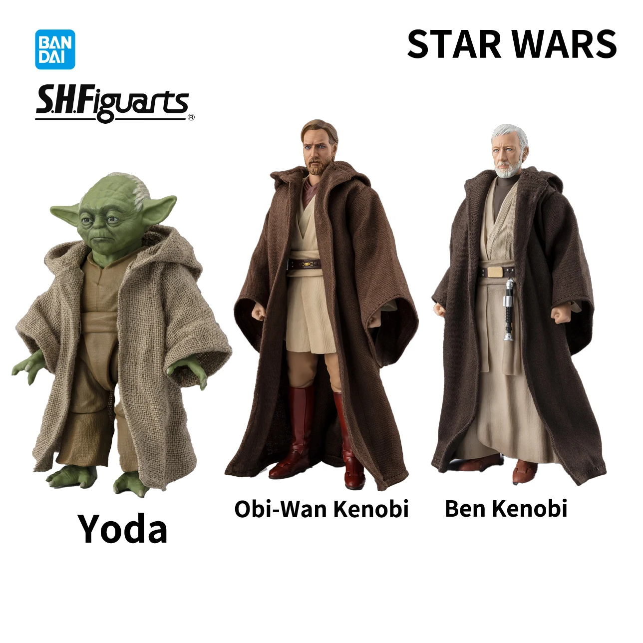 Bandai Officially Licensed STAR WARS Revenge of the Sith Obi Wan Kenobi Yoda A New Hope Ben Kenobi Premium Collectible Model
Bandai Officially Licensed STAR WARS Revenge of the Sith Obi Wan Kenobi Yoda A New Hope Ben Kenobi Premium Collectible Model