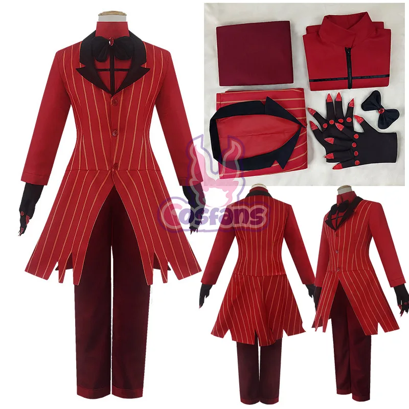 Anime Hazbin Cosplay Hotel Uniform Cosplay Costume Men Women Halloween Costume Full Set (Jacket+Pants+Shirt+Tie+Gloves)
Anime Hazbin Cosplay Hotel Uniform Cosplay Costume Men Women Halloween Costume Full Set (Jacket+Pants+Shirt+Tie+Gloves)