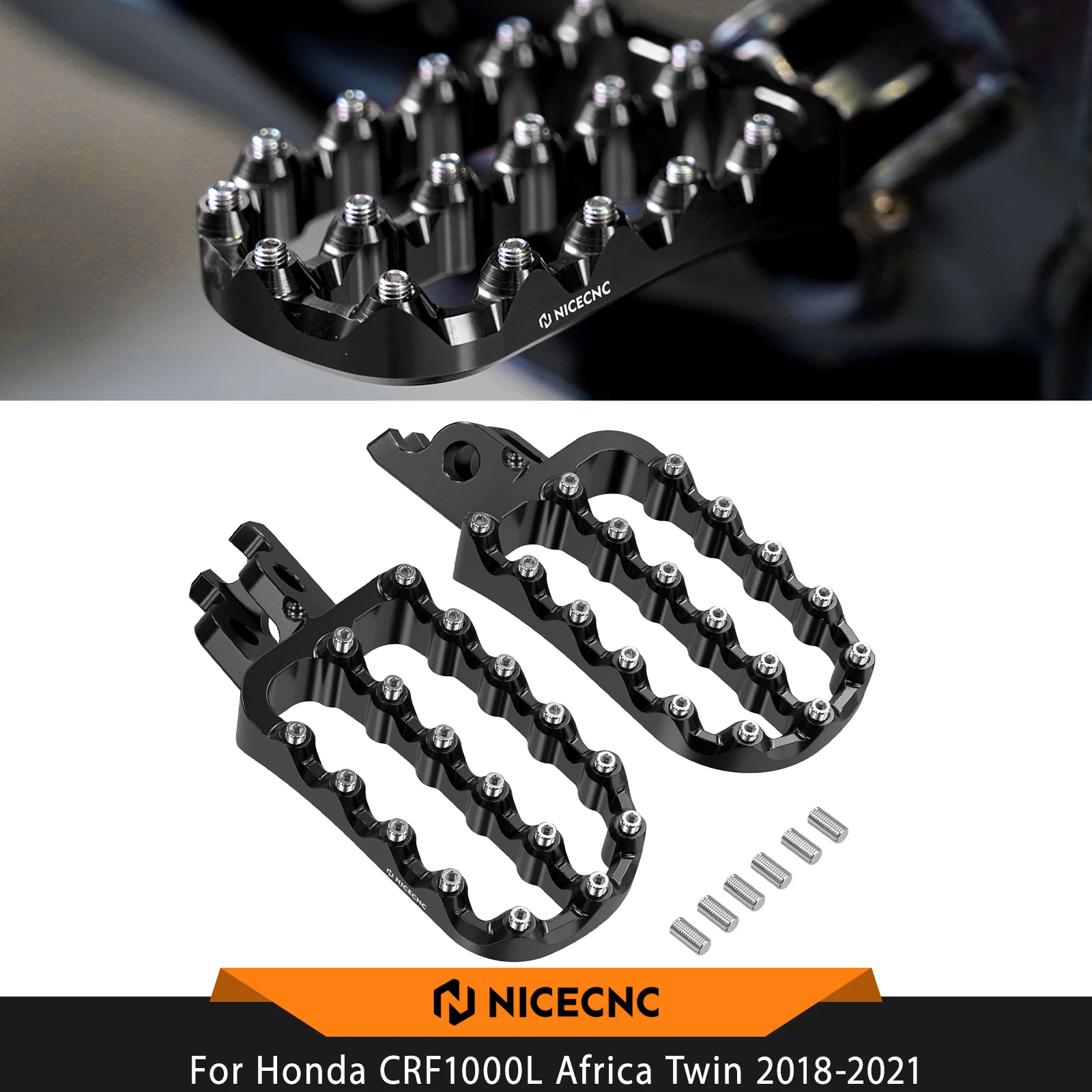 Motorcycle Footrest Footpegs Pedals For Honda CRF1000L Africa Twin 2018-2021 CRF1100 2020-2023 CRF250L CRF250RX CRF450 L/RX/X
Motorcycle Footrest Footpegs Pedals For Honda CRF1000L Africa Twin 2018-2021 CRF1100 2020-2023 CRF250L CRF250RX CRF450 L/RX/X