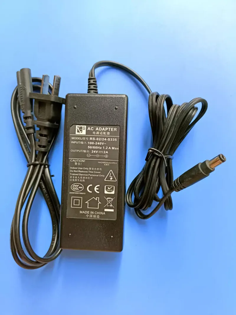 Genuine JINSHENGHUA 24V 2A 48W RS-02/24-S335 AC Adapter Charger Power Supply 5.5*2.1mm DC Plug
Genuine JINSHENGHUA 24V 2A 48W RS-02/24-S335 AC Adapter Charger Power Supply 5.5*2.1mm DC Plug