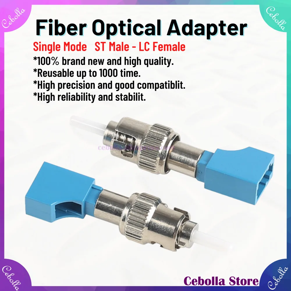 5pcs/lot Hight Quality ST-LC Fiber Adapter Flange Coupler LC-ST Adapter Single Mode ST Male - LC Female
5pcs/lot Hight Quality ST-LC Fiber Adapter Flange Coupler LC-ST Adapter Single Mode ST Male - LC Female