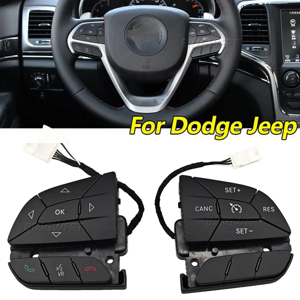 High Quality Steering Wheel Switch 05081288AA 68321893AA Cruise Control Button For Dodge Jeep 2014 2015 2016 2017 2018
High Quality Steering Wheel Switch 05081288AA 68321893AA Cruise Control Button For Dodge Jeep 2014 2015 2016 2017 2018