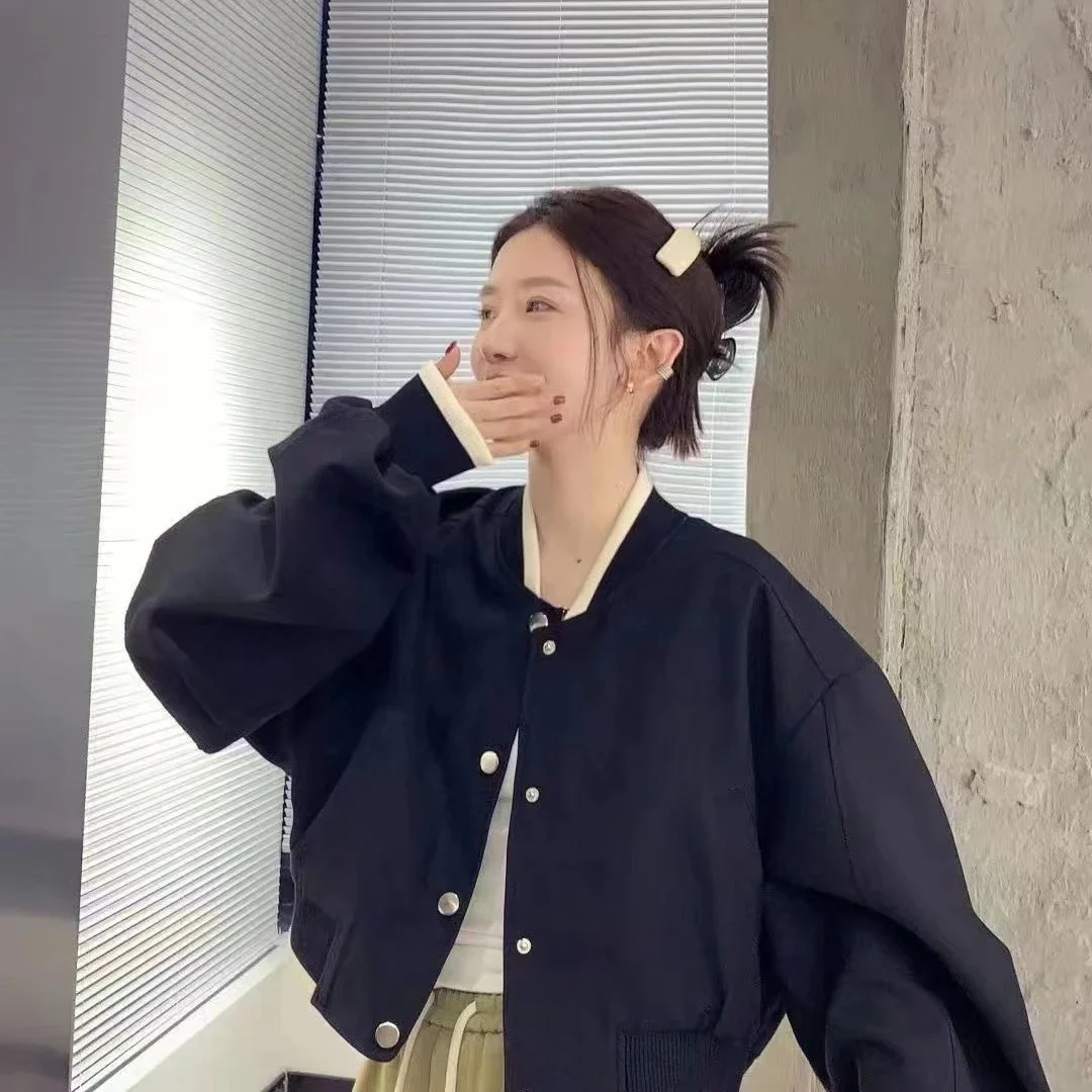 Сплошные женские куртки Ropa Mujer с круглым вырезом и длинными рукавами, повседневная свободная модная верхняя одежда, повседневное корейское пальто, женская одежда
Сплошные женские куртки Ropa Mujer с круглым вырезом и длинными рукавами, повседневная свободная модная верхняя одежда, повседневное корейское пальто, женская одежда