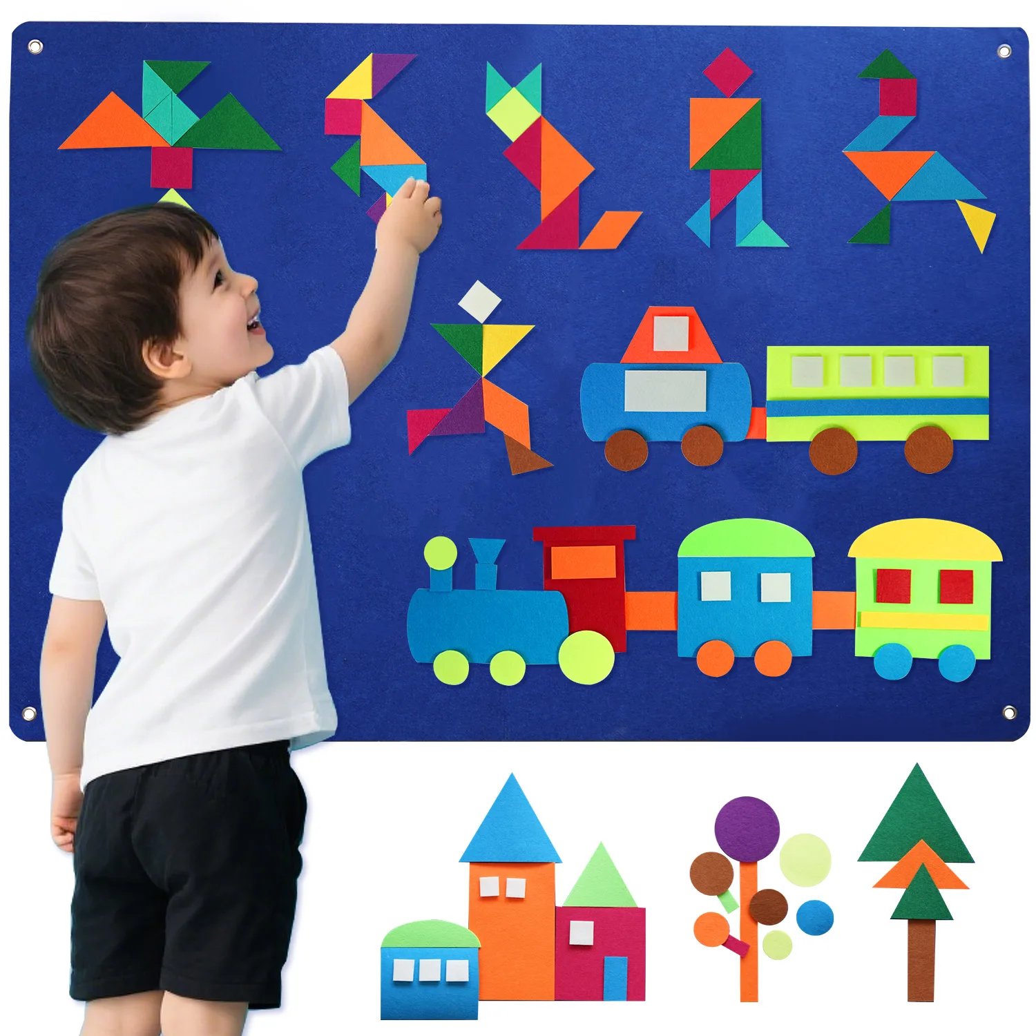 Children's Shape Teaching Felt Board Story Set, Colorful Montessori Tangram, Flannel Interactive Game Set, Children's Gift
Children's Shape Teaching Felt Board Story Set, Colorful Montessori Tangram, Flannel Interactive Game Set, Children's Gift