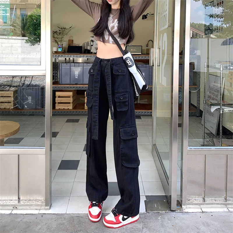 Black High-Waist Wide-Leg Sweet Cool Denim Jeans Women's Summer 2026 New Style Casual Loose Slimming Long Trousers
Black High-Waist Wide-Leg Sweet Cool Denim Jeans Women's Summer 2026 New Style Casual Loose Slimming Long Trousers