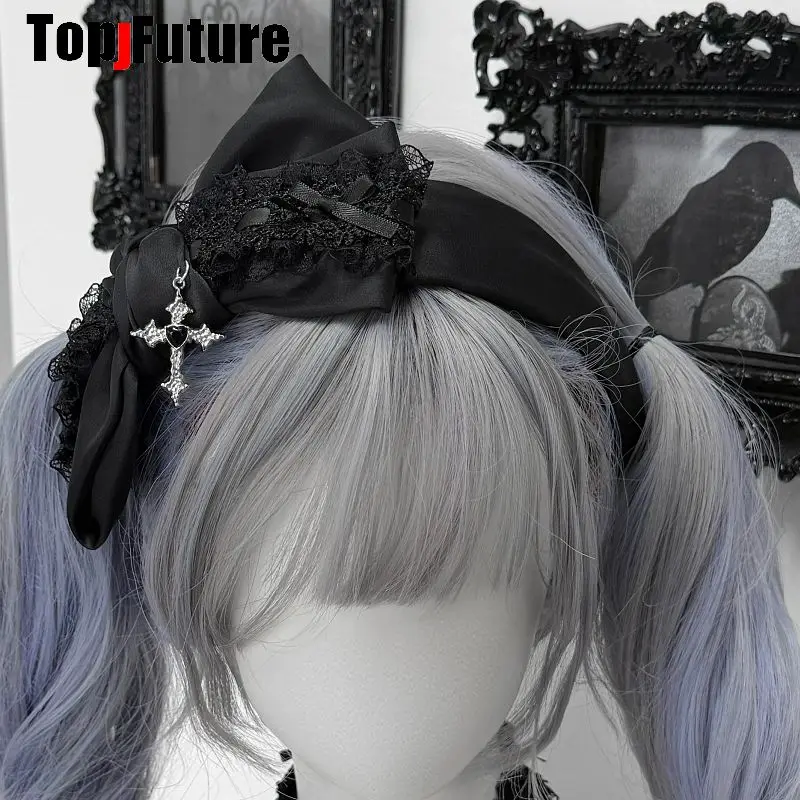 Woman Subculture Y2K Girl Original Dark Punk Hairband Bow Headwear Subculture Gothic Niche Hairband Lolita Lace Black Hair Hoop
Woman Subculture Y2K Girl Original Dark Punk Hairband Bow Headwear Subculture Gothic Niche Hairband Lolita Lace Black Hair Hoop