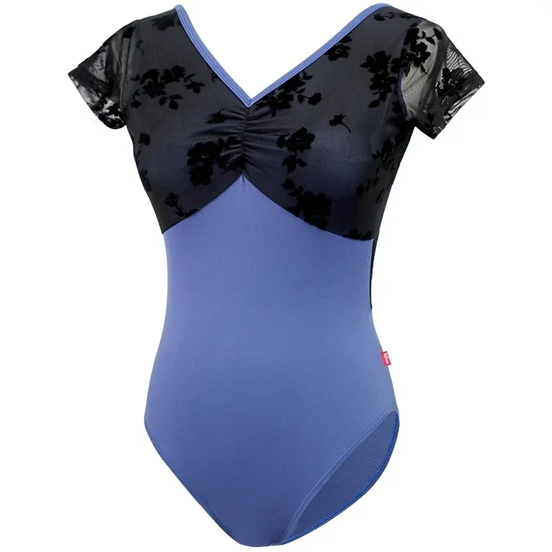 Women Ballet Leotards Backless Dance Leotard Nylon Spliced Flocking Dancing Bodysuit Swimsuit Adult V-neck Gymnastics Leotards
Women Ballet Leotards Backless Dance Leotard Nylon Spliced Flocking Dancing Bodysuit Swimsuit Adult V-neck Gymnastics Leotards