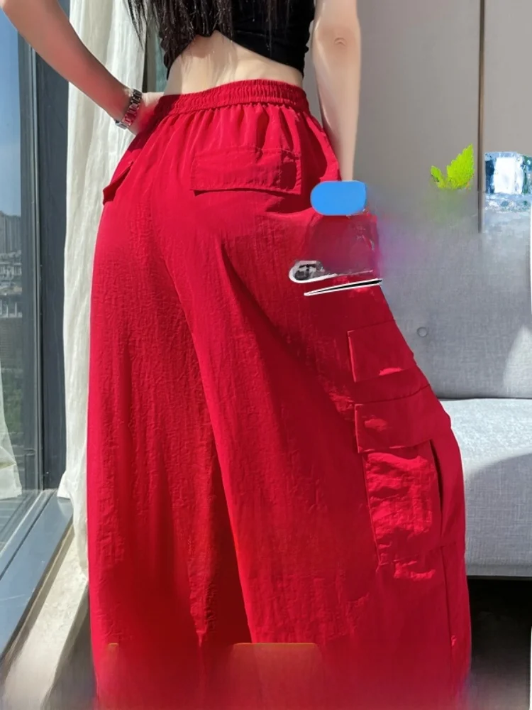 High Waist Wide Leg Workwear Pants Women's Summer Quick Dry Sports Trousers Commute Style Korean Version Long Pants
High Waist Wide Leg Workwear Pants Women's Summer Quick Dry Sports Trousers Commute Style Korean Version Long Pants