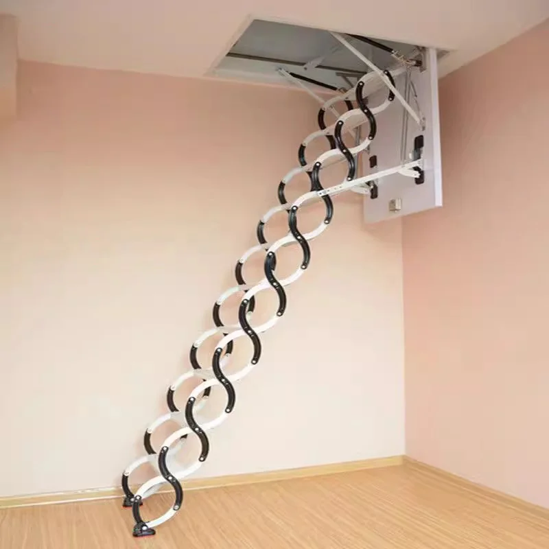 Attic Retractable Ladders Indoor Outdoor Wall Mounted External Sliding Contracting Forged Aluminium Alloy 300kg Load
Attic Retractable Ladders Indoor Outdoor Wall Mounted External Sliding Contracting Forged Aluminium Alloy 300kg Load