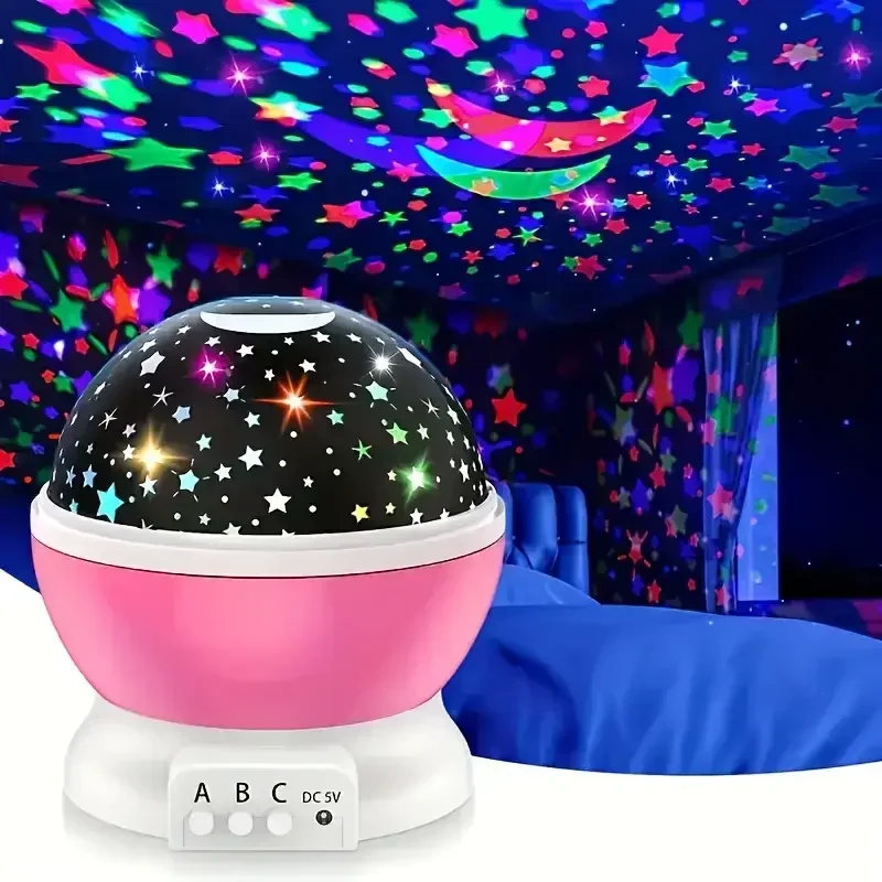 USB powered starry night light projector with moon and stars -360 ° rotatable, 9 color modes
USB powered starry night light projector with moon and stars -360 ° rotatable, 9 color modes