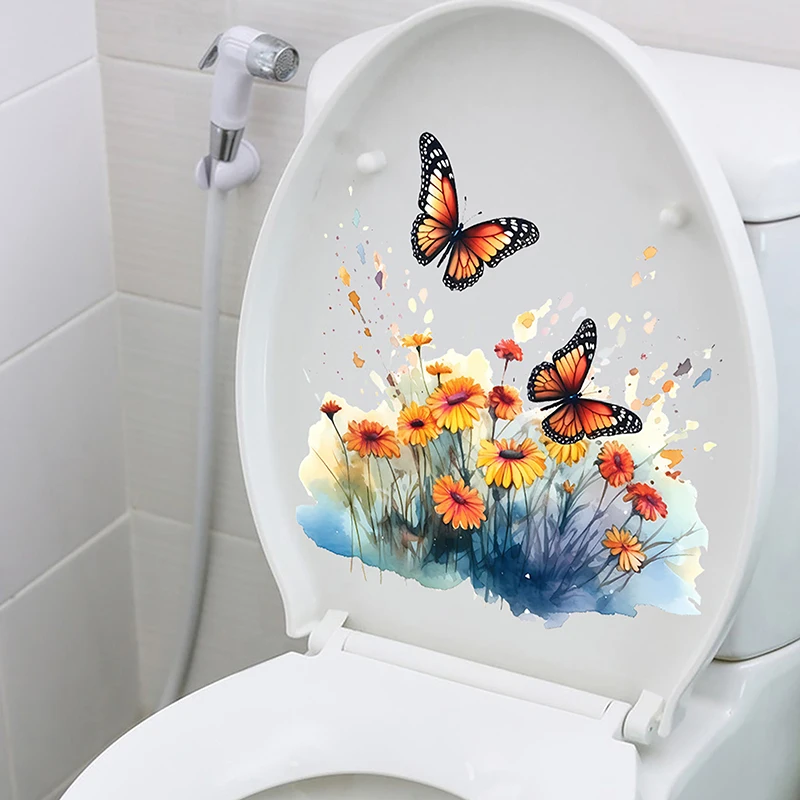 Butterfly Flower Toilet Seat Stickers Self-Adhesive Toilet Lid Decals Diy Removable Stickers For Bathroom Home Decor Ornaments
Butterfly Flower Toilet Seat Stickers Self-Adhesive Toilet Lid Decals Diy Removable Stickers For Bathroom Home Decor Ornaments
