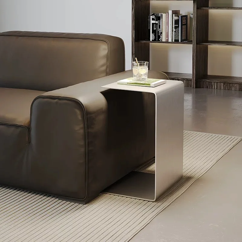 Italian Minimalist Stainless Steel Iron Edge Table Movable Corner Table Next To Sofa Modern Light Luxury Small Furniture
Italian Minimalist Stainless Steel Iron Edge Table Movable Corner Table Next To Sofa Modern Light Luxury Small Furniture