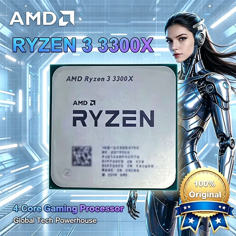 AMD Ryzen 3 3300X R3 3300X 3.8 GHz Quad-Core Eight-Thread 65W CPU Processor L3=16M 100-000000159 Socket AM4 65W Bulk Loose Pie
AMD Ryzen 3 3300X R3 3300X 3.8 GHz Quad-Core Eight-Thread 65W CPU Processor L3=16M 100-000000159 Socket AM4 65W Bulk Loose Pie