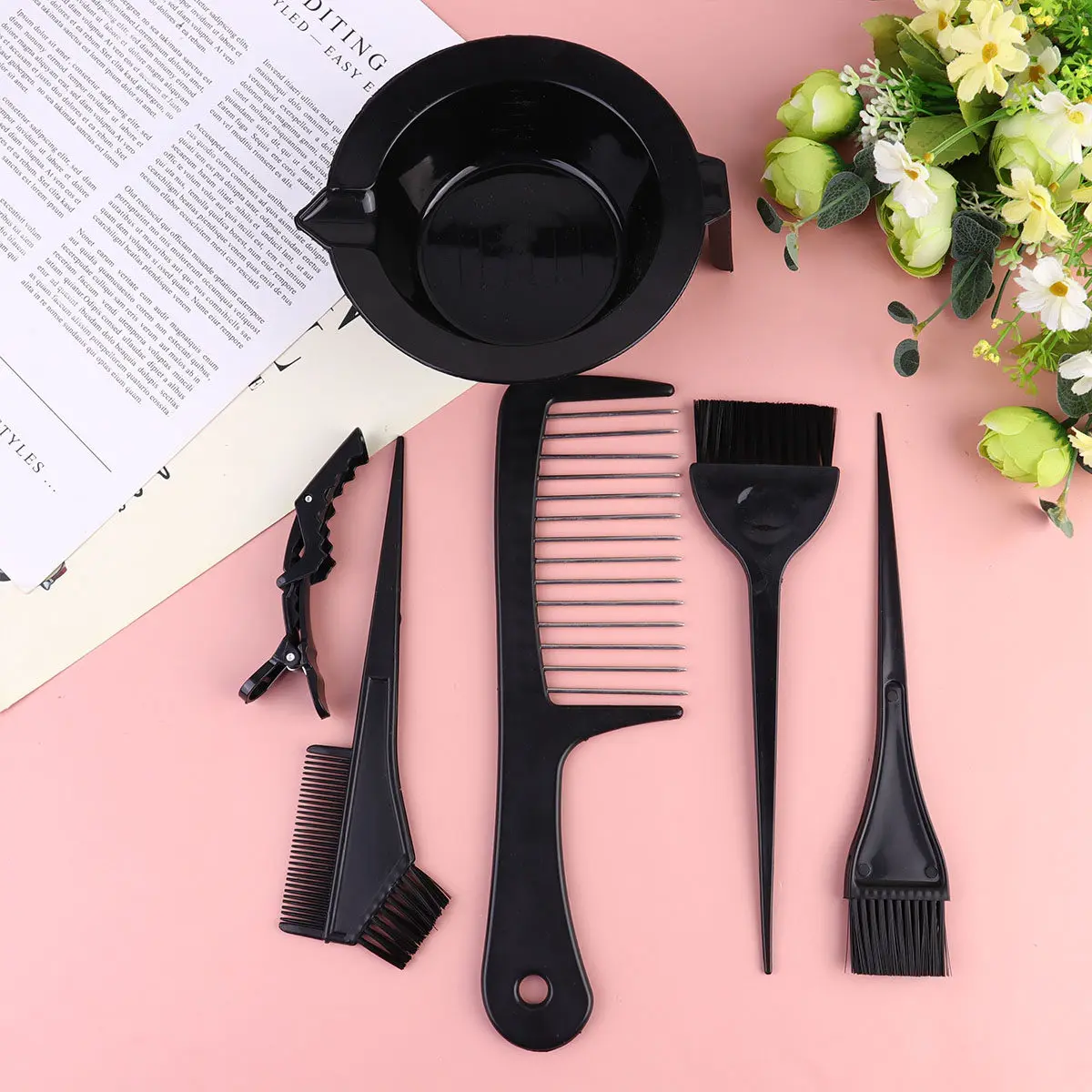8Pcs Hair Dyeing Kit Salon Grade Hair Coloring Tools Set Includes Dye Bowl Comb Brush Mixer Clips for No Mess DIY Home Or
8Pcs Hair Dyeing Kit Salon Grade Hair Coloring Tools Set Includes Dye Bowl Comb Brush Mixer Clips for No Mess DIY Home Or