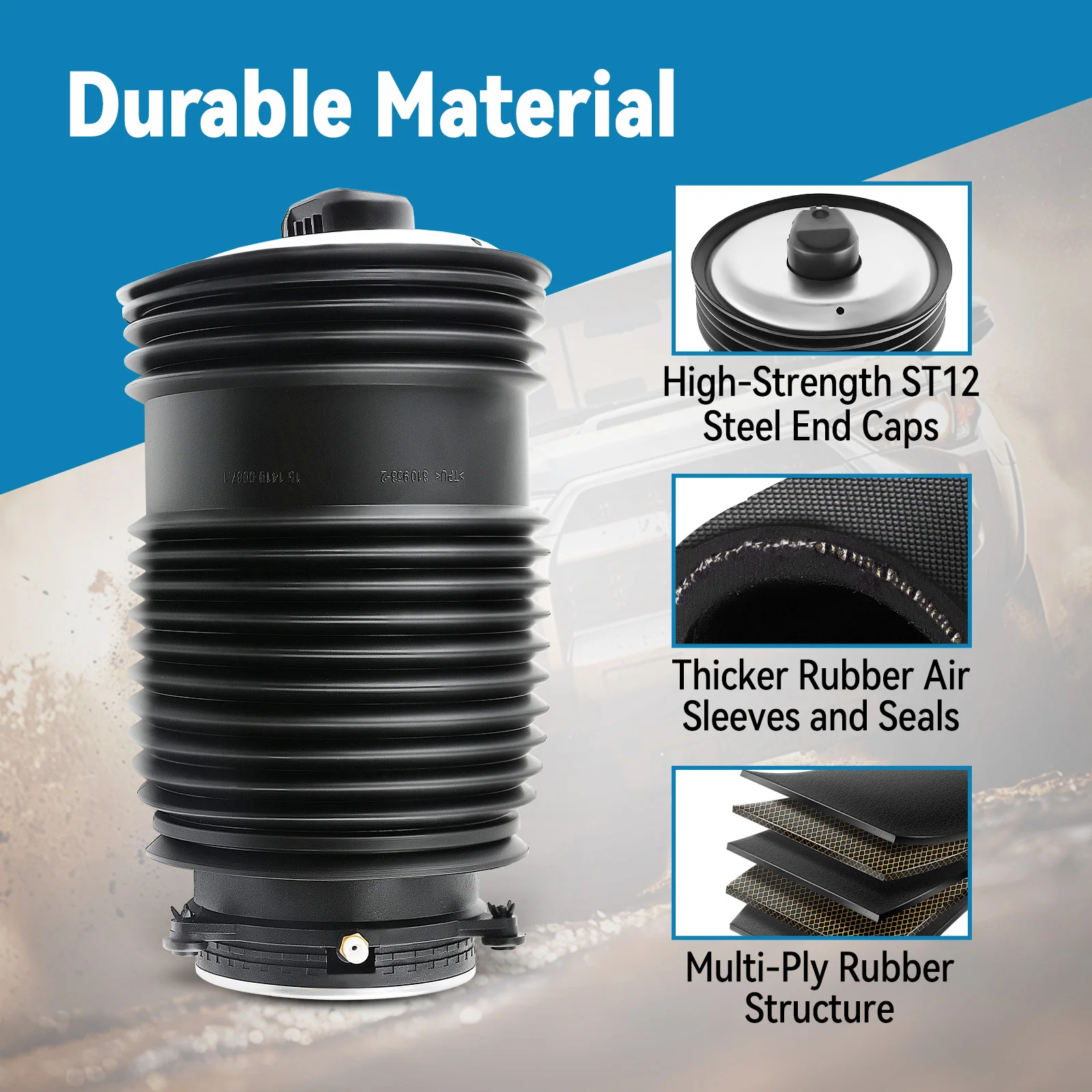 Rear Left Air Suspension Spring Bag For Mercedes- EQC400 2014-2023 Air Spring Bag 2053200125 A2053200725
Rear Left Air Suspension Spring Bag For Mercedes- EQC400 2014-2023 Air Spring Bag 2053200125 A2053200725