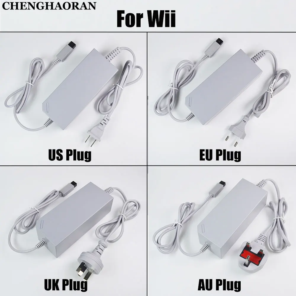 Replacement Wall AC Power Adapter Supply Cord Cable For Wii Console AC Adapter Replacement Charger For WII Host EU US UK AU Plug
Replacement Wall AC Power Adapter Supply Cord Cable For Wii Console AC Adapter Replacement Charger For WII Host EU US UK AU Plug