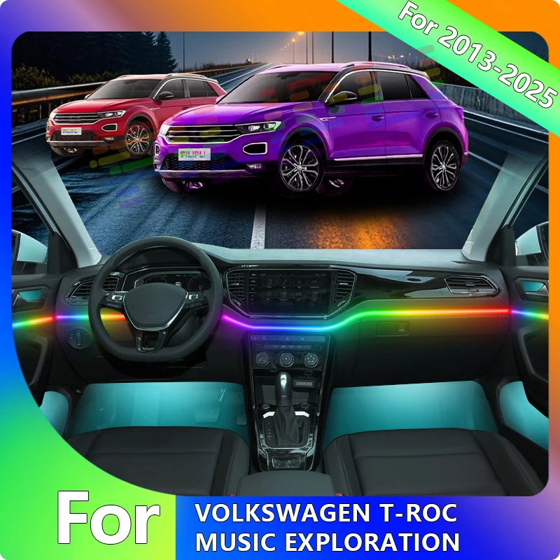 FILIPLI For VOLKSWAGEN T-ROC For 2013-2025 Wireless Car Ambient Acrylic Light By APP Control Music Sync 64 Color Interior Light
FILIPLI For VOLKSWAGEN T-ROC For 2013-2025 Wireless Car Ambient Acrylic Light By APP Control Music Sync 64 Color Interior Light