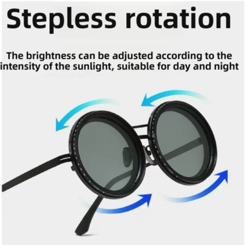 New manually adjustable polarized fishing sunglasses with UV protection, fashionable day and night multifunctional glasses
New manually adjustable polarized fishing sunglasses with UV protection, fashionable day and night multifunctional glasses