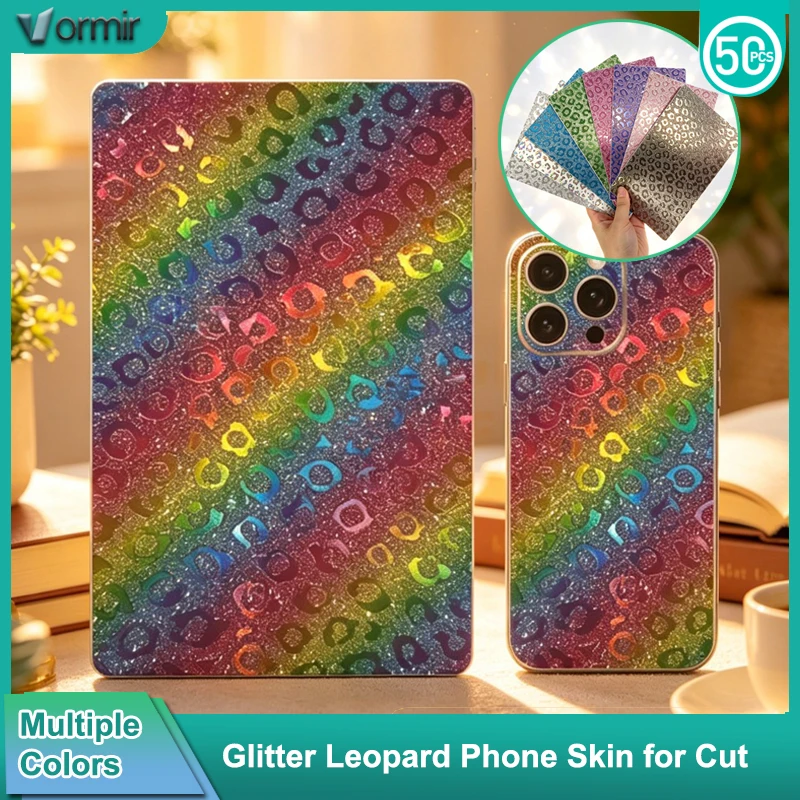 VORMIR Leopard Glitter Back Films Phone Protector Back Stickers Decorative Film for Any Intelligent Cutting Machine
VORMIR Leopard Glitter Back Films Phone Protector Back Stickers Decorative Film for Any Intelligent Cutting Machine