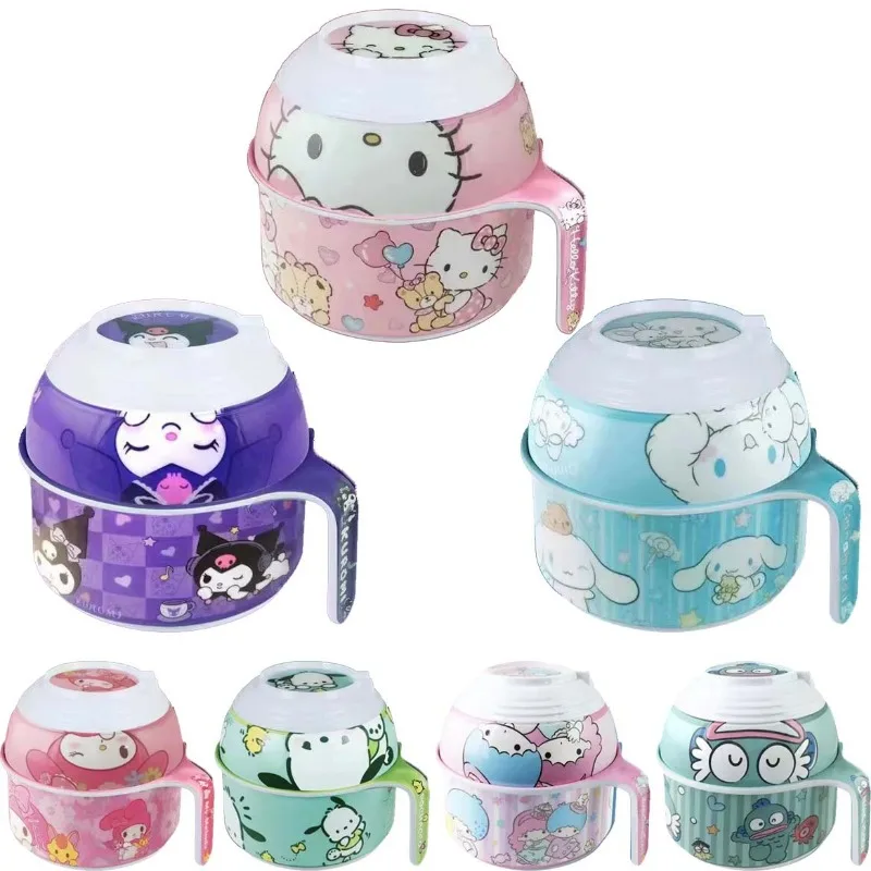 Sanrio Hello Kitty Melamine Bowl with Handle Cartoon Anti Scalding Instant Noodles Mixing Bowl Kitchen Tableware Food Accessory
Sanrio Hello Kitty Melamine Bowl with Handle Cartoon Anti Scalding Instant Noodles Mixing Bowl Kitchen Tableware Food Accessory
